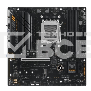 Материнская плата ASUS TUF GAMING A620M-PLUS, AM5, AMD A620, 4xDDR5, 4xSATA, 2xM.2, 1xPCI-E 4.0 x16, 2xPCI-E x1, 2xDP, 1xHDMI, 1x 2.5Gb LAN, 2xUSB-A 3.2 Gen 1, 4xUSB-A 2.0, 3x3.5 мм, 7.1, Micro-ATX