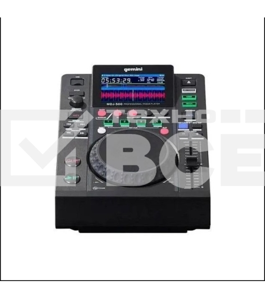 Медиа проигрыватель Gemini MDJ-500 DJ медиапроигрыватель с возможностью воспроизведения с USB-накопителей; 24 бит/192 кГц; 4,3