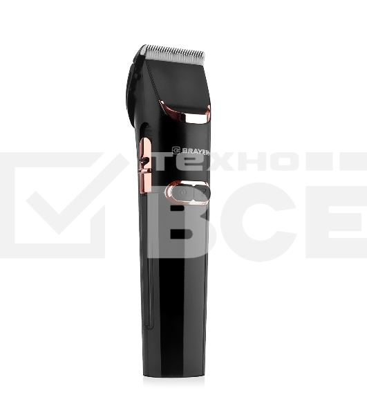 Машинка для стрижки BRAYER BR3401, LED-дисплей, 4 насад, турбо, титан. покр, регу. высоты лезвий