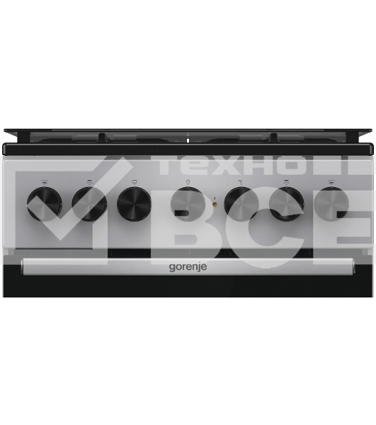 Плита комбинированная Gorenje GK5B44SF серебристый, конфорок 4 газовых, духовка 70 л, 50 см x 85 см x 59.4 см