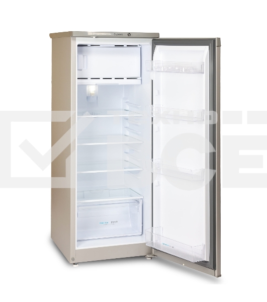 Холодильник Бирюса M410 металлик однокамерный 153/27л морозилка сверху