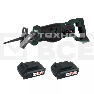 Профессиональная пила сабельная бесщеточная KLPRO KLTKT18B-20 (18 В, Li-ion-2шт, 2.0А·ч, полотна дерево/металл, ЗУ, сумка)