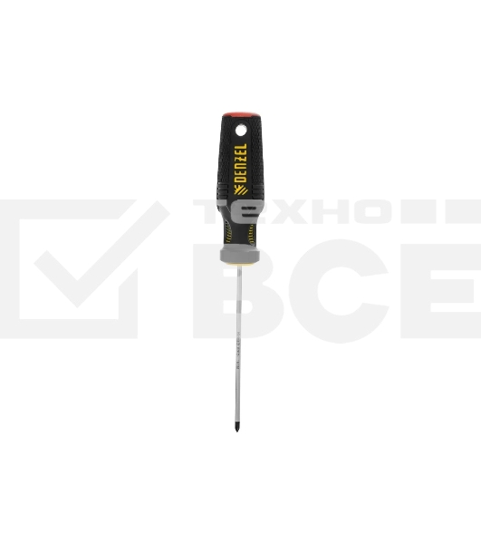 Отвертка Denzel PH0х100 мм, S2, 3к рукоятка