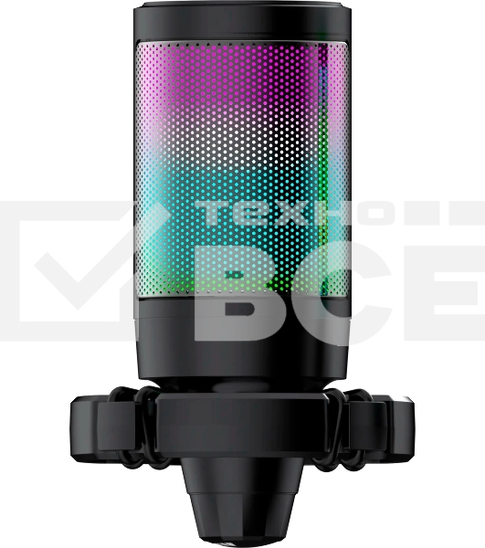 Игровой стрим микрофон Defender Impulse GMC 650 USB, RGB, стойка, провод 1.7 м 1