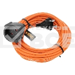 Удлинитель-шнур силовой Garden Series Denzel б/з, ПВС, 10 м, 1 розетка, 2*1 мм, фото 1