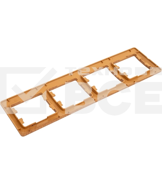 Рамка 4-м Glossa горизонт. дер. дуб SchE GSL000504