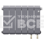 Радиатор биметаллический Royal Thermo Infinity 300 Silver Satin VR80 - 6 секц., фото2