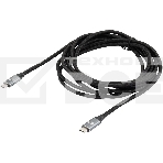 Кабель Digma D-Type-C-USB3.2-3m D-TYPE-C-USB3.2-100W-4K-3M 3м черный, фото3