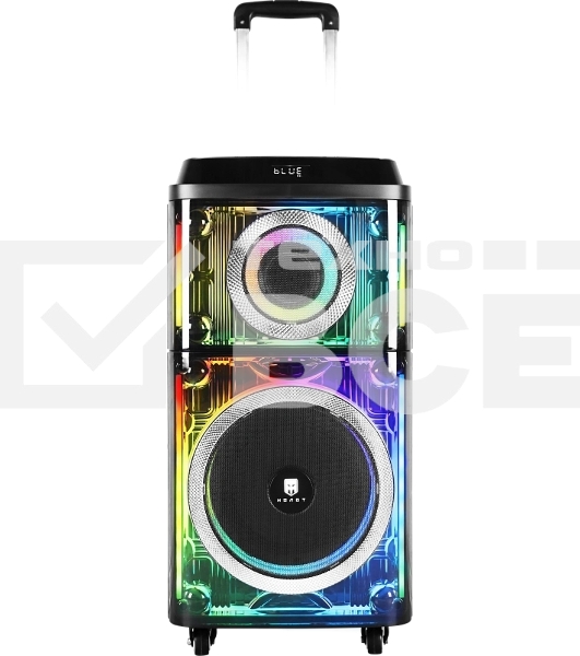 Колонка портативная Ural 103 черный 1200W 1.1 BT/3.5Jack/USB-C 15м 7000mAh