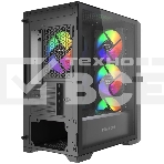 Корпус PowerCase ByteFlow Micro Black LE, Micro-Tower, чёрный, фото3