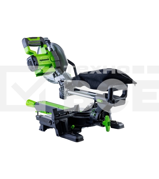 Торцовочная пила Greenworks GD24MS216 24V, бесщеточная, с протяжкой, без АКБ и ЗУ [1501707]