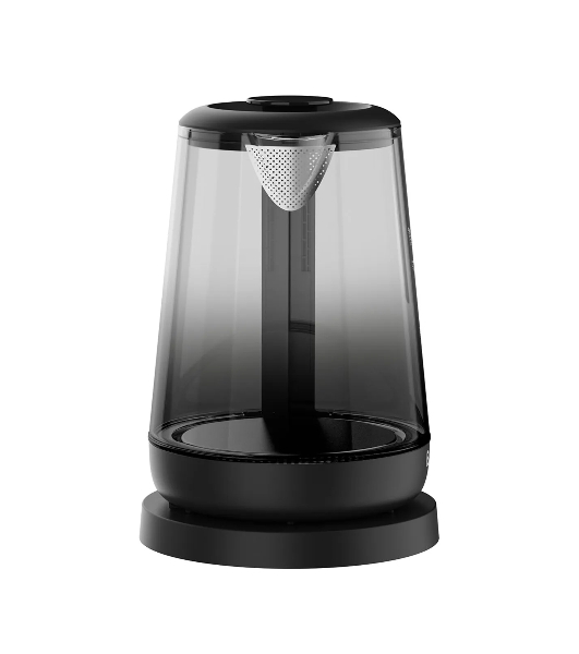 Электрочайник BQ KT1000G черный, 1.7 л, 2200 Вт, скрытый нагревательный элемент