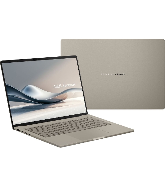 Ноутбук Asus Zenbook A14 UX3407QA-QD556W/14'/OLED/Qualcomm Snapdragon X X1-26-100/16Gb/512Gb SSD/Qualcomm Adreno/Windows 11 Home/бежевый/0.98kg