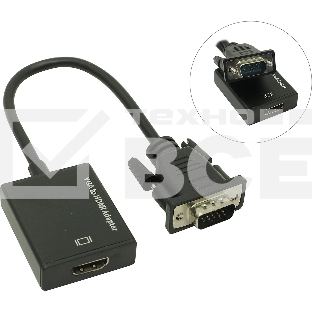 Конвертер Espada VGA + 3,5mm audio jack to HDMI, HCV0201 (44083)