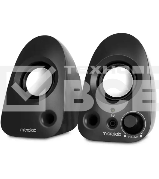 Колонки MICROLAB B19 черный {6 Вт RMS, Распределение мощности 3 Вт X 2, Гармонические искажения: < 0,5% (1 Вт 1 кГц), Частотная характеристика: 40 Гц - 20 кГц, Чувствительность: 380 мВ}