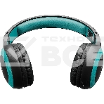 Гарнитура накладные Digma BT-15 черный/голубой беспроводные bluetooth оголовье, фото4