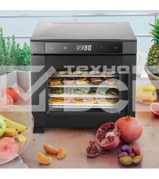 Сушка для фруктов и овощей Kitfort КТ-1964 18под. 600Вт черный