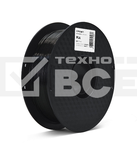 Филамент Crown Micro CM-FILPLA002B PLA 1.75 1кг чёрный