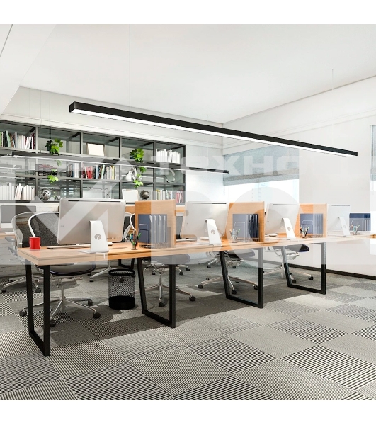 Светильник светодиодный Feron AL4035 ДПО-48вт 4000К 5760Лм линейный рассеиватель матовый в алюминиевом корпусе черный