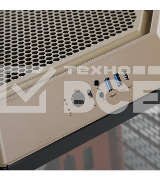 Корпус Thermaltake The Tower 300 Gravel Send коричневый без БП mATX 8x120mm 6x140mm 2xUSB3.0 audio bott PSU
