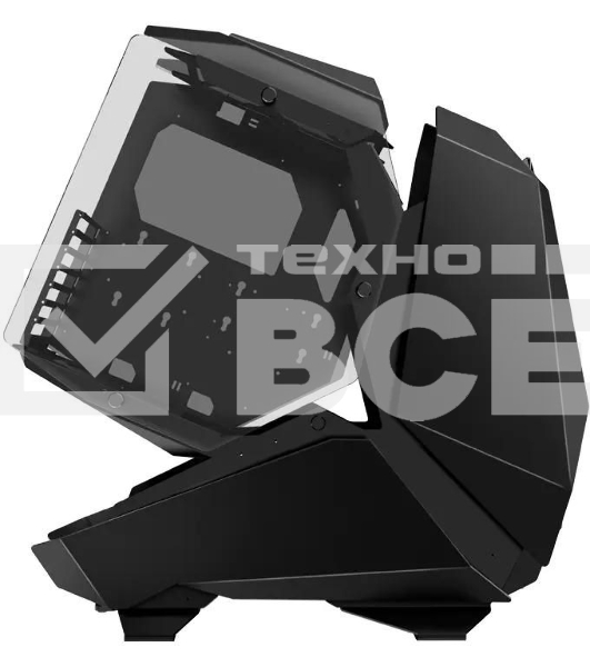 Корпус без блока питания JONSBO MOD-5, Full-Tower, TG, no fans, 2xUSB-A 3.0 + 1xUSB-C 3.2, ATX, mATX, mITX Black