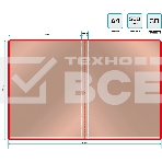 Папка с 30 прозрачными вкладками Silwerhof Eco A4 пластик 0.5мм красный, фото3