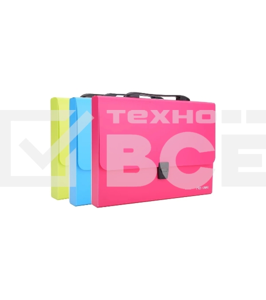 Папка-портфель Deli Rio EB50002 1 отделение, A4 полипропилен 0.7мм, ассорти