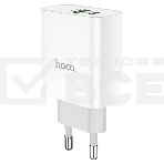 Сетевое зарядное устройство HOCO C80A Rapido 1xUSB + 1xUSB-C, 3.1A, 20W, белый, фото9