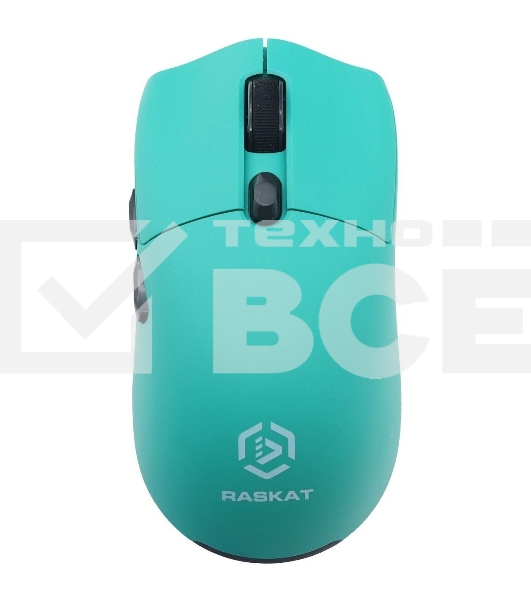 Мышь беспроводная/проводная Raskat MG006TR зеленый, 26000 dpi, радиоканал, Bluetooth, USB, кнопки - 6