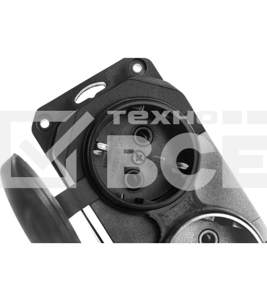 Колодка каучуковая ЭРА с/з 3гн 16A IP44 черная Б0044545 ЭРА