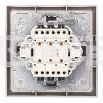 Выключатель 3-кл. СП ZIMA IP20 10А безвинт. зажим серый матовый LEZARD 704-7488-109QC, фото3