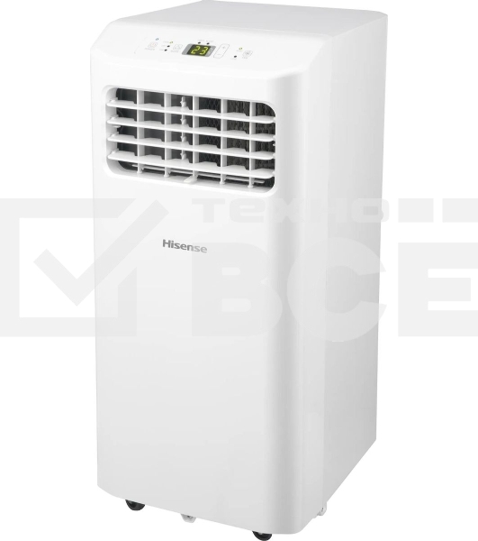 Кондиционер мобильный Hisense AP-09CR4GKVS00 9000 BTU, 17 м², 52 дБ, охлаждение, осушение, белый
