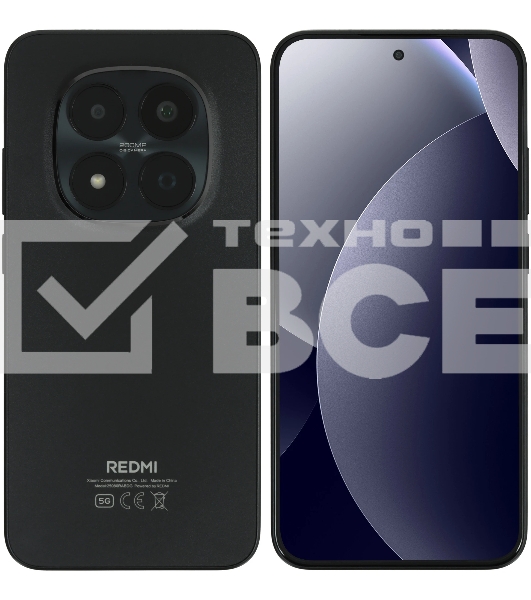 Смартфон Redmi Note 15 Pro+ 5G 12/512Gb, черный