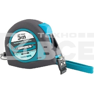 Рулетка GROSS 31102  ''ergonomisch'' 5м x 19мм магнитный обрезиненный зацеп