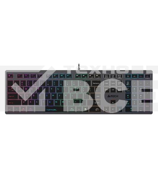 Клавиатура A4Tech Fstyler FX60 проводная, USB, серый