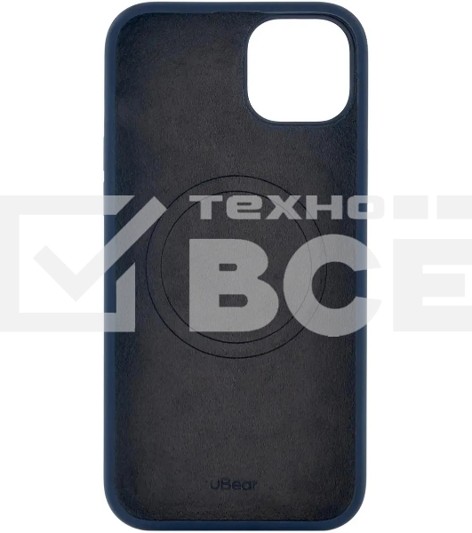 Чехол (клип-кейс) uBear для Apple iPhone 15 Plus Touch Mag Case with MagSafe темно-синий (CS271DB67TH-I23M)