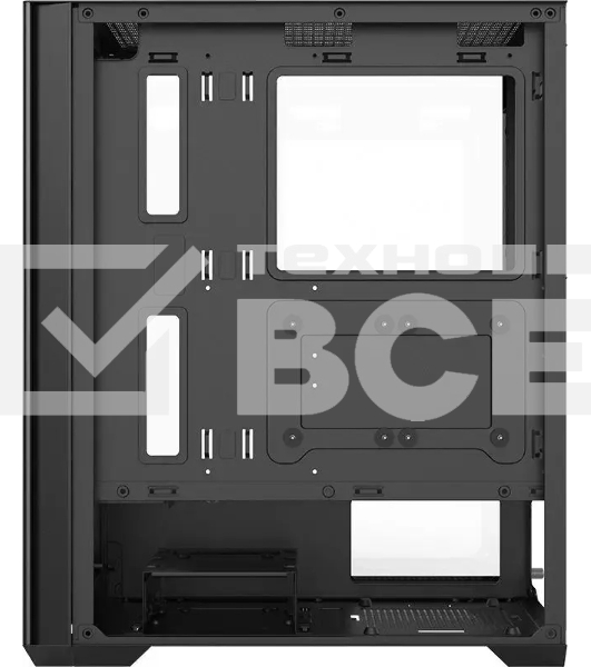 Компьютерный корпус AeroCool / Formula Air Power G5 DUO черный без БП ATX 2x180mm 1xUSB3.0 1xUSB3.1 audio bott PSU