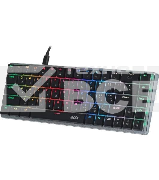 Клавиатура Acer OKW302 (ZL.KBDCC.01C) проводная, USB, серебристый