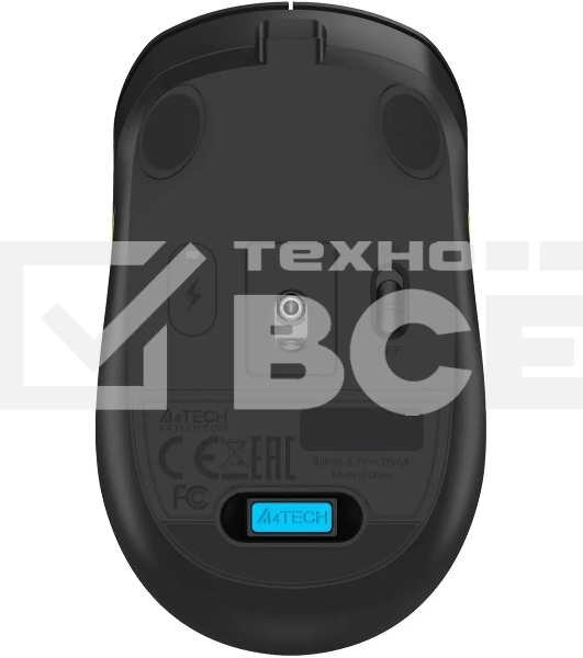 Мышь беспроводная A4Tech Fstyler FG10CS Air черный/синий, 2000 dpi, радиоканал, USB, кнопки - 4