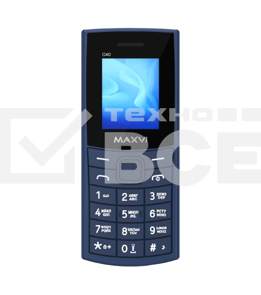 Мобильный телефон Maxvi C40 синий