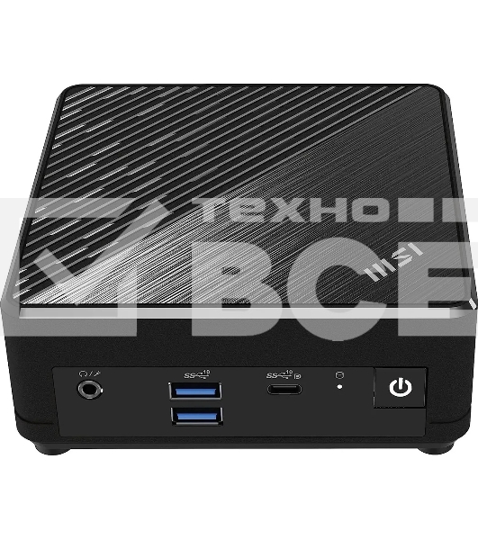 Неттоп MSI Cubi N ADL-019RU slim N-series N100 (0.8) 4Gb SSD128Gb UHDG Windows 11 Professional 2xGbitEth WiFi BT 65W черный (9S6-B0A911-220)
