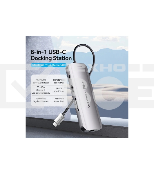 Мультифункциональный хаб Vention USB Type C 8 в 1