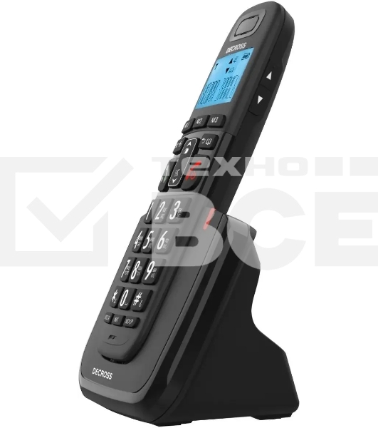 Р/Телефон Dect Decross DC1013 черный АОН