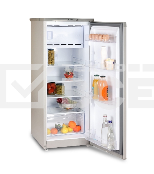 Холодильник Бирюса M410 металлик однокамерный 153/27л морозилка сверху