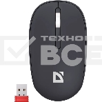 Мышь беспроводная Defender Smart MM-396 черный, 1600 dpi, радиоканал, Bluetooth, USB, кнопки - 3, фото 1
