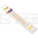 Набор кистей Silwerhof Color (набор 3шт) пони круглая №2,4,6, деревянная ручка, фото3