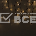 Гирлянда светод. уличная Funray Бахрома SIC-120WW,3.0x0.7м,120ламп,тепл.бел,IP60,черн.шн.1.5м,СОЕД, фото 1