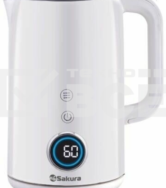 Чайник электрический Sakura SA-2185DW Premium (1.7) дисплей, бел д