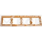 Рамка 4-м Glossa горизонт. дер. дуб SchE GSL000504, фото3