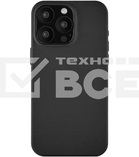 Чехол (клип-кейс) uBear для Apple iPhone 15 Pro Max Capital Case with MagSafe черный (CS307BL67PCP-I23M)